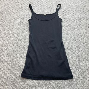 J.Crew Tank Top Shirt Girls Medium Dark Gray Charcoal Sleeveless Comfort Cotton
